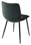 Обеденный стул M-City TINTIN BLUVEL-78 GREEN / черный каркас