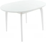 Стол Ривьера СВ D90, Стекло, Эмаль белая, 7, Аврора