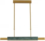 Подвесной светильник Odeon Light Marmi 4360/25L MIDCENT изумрудный мрамор/антич.бронза/металл/акрил IP20 LED 25W 3000K 220V