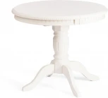 Стол STEFANO круглый (Бук,МДФ /Белый)