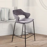 Стул полубарный Woddy, бархат антрацит Top Concept WODDY 2001000001019