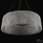 Подвесная люстра светодиодная APL LED Sicilia SH02.73.A.Ni.4000 (220V, хрусталь, на тросе)