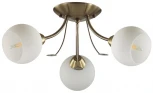 Люстра потолочная Tula 5265/3C античная латунь E14 3*40W