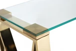 Консольный стол Garda Decor 47ED-CST008/80GOLD (Золото/Золото,Прозрачный)