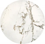 Стол Bradex Home Yoda диам.100см, керамогранит белый мрамор (RF 0649)