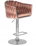 Стул барный DOBRIN MARCEL (пудрово-розовый велюр (MJ9-32))