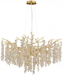 Подвесная люстра Divinare Salice 3134/01 SP-10 (220V, на тросе, лепестки, ветки)