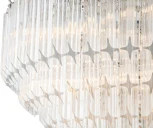 Подвесная люстра каскадная iLamp Manhattan 051D-6 NIC (220V, хрусталь, на цепи)