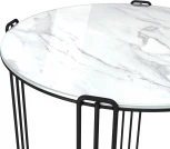 Столик кофейный Sheffilton SHT-CT34 черный муар/белый мрамор от фабрики Sheffilton