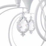 Подвесная люстра Arte Milano AM349920 349920/8-4 WT (220V, подвески, на цепи, подсвечник, свеча)