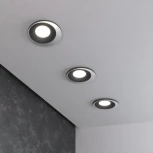 Встраиваемый точечный светильник Elektrostandard 124 MR16 черный/серебро