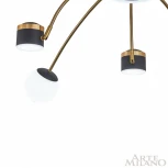 Потолочная люстра на штанге Arte Milano 272040/10 BK/GD (LED, 220V, шарики)