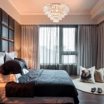 Потолочная люстра каскадная хрустальная Arte Milano Sorrento-7209 377209/7/490 GD (220V, круглые)