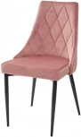 Обеденный стул M-City NEPAL BLUVEL-52 PINK/ черный каркас, велюр