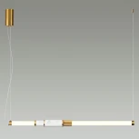 Подвесной светильник Odeon Light Marmi 4359/14L MIDCENT белый мрамор/антич. бронза/металл/акрил (ВЕРТ. И ГОРИЗОНТ) IP20 LED 14W 3000K 220V (на тросе)