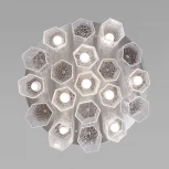 Потолочная люстра Wi-Fi Bogate's Iceberg 381/10 (220V, управление смартфоном, голосовое управление, умный дом - Minimir Home, Алиса, Маруся, Салют, круглые)