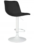 Стул барный DOBRIN TAILOR WHITE (черный велюр (MJ9-101))