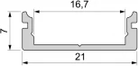 Профиль для светодиодной ленты AU-01-15 970063 Deko-Light