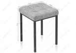 Табурет Woodville Байя рогожка графит / черный матовый 424171