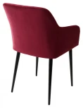 Стул BRANDY-X ВИННЫЙ #16, велюр / черный каркас