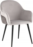 Стул Stool Group Новел велюр светло-серый с темно-серой спинкой УТ000035946