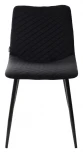 Обеденный стул M-City TINTIN BLUVEL-19 BLACK / черный каркас