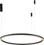 Подвесной светильник Crystal Lux FORTUNA SP88W LED BLACK (220V, пульт управления, на тросе, кольцо)