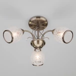 Потолочная люстра Eurosvet 30026 30026/3 античная бронза (220V, лепестки)