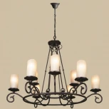 Подвесная люстра L'Arte Luce Napoli L13809.03 (220V, ковка, на цепи, подсвечник, свеча, кольцо)