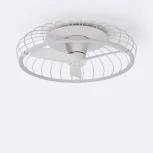 Потолочный светильник светодиодный диммируемый с вентилятором с пультом управлением смартфоном регулировкой цветовой температуры Mantra Nature 7807 (регулировка яркости, 220V, умный дом - Алекса, вертолет)