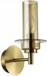 Бра Lumion Madonna 6554/1W бронза/коньячный/металл/стекло E14 1*40W 220V