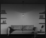 Подвесной светильник Maytoni Basic form MOD521PL-01G1 (220V, на проводе, шар)