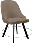 Стул 266 поворотный, К4 капучино, ножки черные Dikline 00-00062907