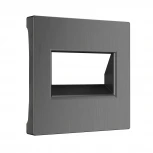 Накладка для двойной розетки Еthernet RJ-45 (графит рифленый) Werkel W1191104 (a050741)