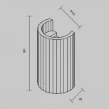 Настенный светильник Maytoni Parma C124WL-GU10-02-W (220V)