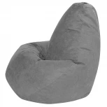 Кресло мешок Dreambag Груша Серый Велюр (3XL, Классический) 5023341
