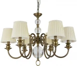 Подвесная люстра Newport 3100 3106/C black brass без абажуров (220V, на цепи)