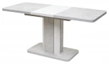 Обеденный стол M-City STORK Белый бетон/ Белый 120
