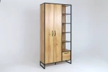 Шкаф Виртон-2, Дуб крафт золотой, Ивару