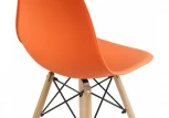 Обеденный стул для кухни Woodville Eames PC-015 orange 11900
