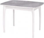 Стол М15 мрамор серый глянец optiwhite/опоры белые Dikline 00-00060825