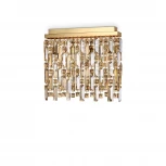 Потолочная люстра Ideal Lux Elisir PL4 OTTONE (220V, хрусталь)