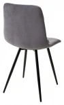 Стул UNO 25 СЕРЫЙ #27, велюр / ЧЕРНЫЙ