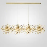 Подвесной светильник (люстра) Tezani Argent Suspension Linear Gold 4L 140 ImperiumLoft 40.2060-4 (177955-22)