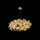 Подвесной светильник iLamp Savage 9065-D800 GD (220V, на тросе, листья, ветки)