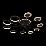 Потолочная люстра на штанге Megan 10164M Black (LED, 220V, круглые, кольцо)
