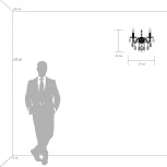 Бра Osgona Champa 775623 (220V, подвески, подсвечник, свеча)