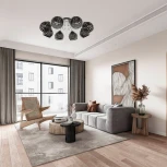 Потолочная люстра Arte Milano AMALFI-325107 325107/8 BK.CR (220V)