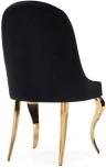 Стул Woodville на металлокаркасе Gustav black / gold 15384