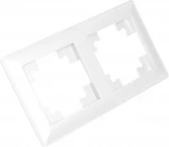 Рамка на 2 поста (серебро) Stekker Катрин 39798